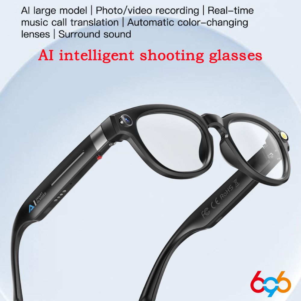 New Smart Wireless Ai 8-megapixel HD camera glasses with 1080p
