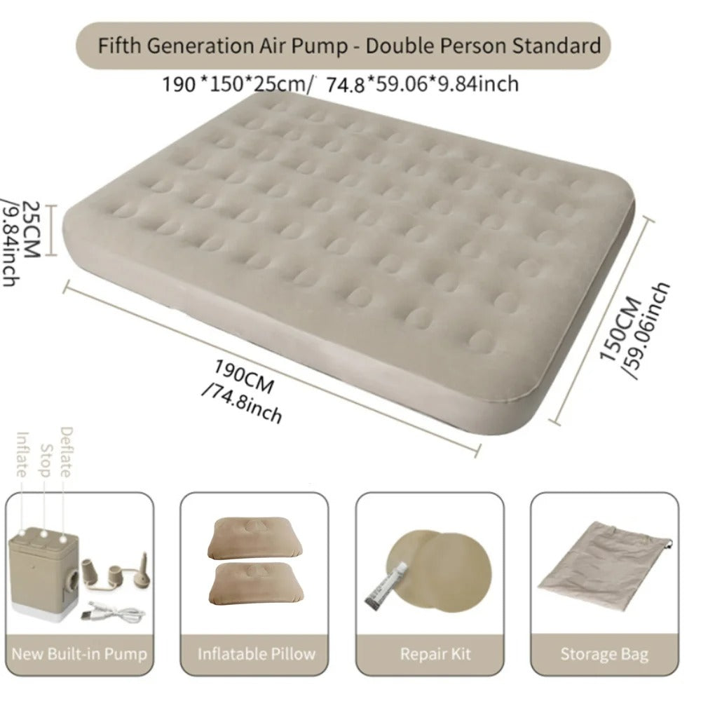 PVC Luxury Inflatable Sleeping Mattress