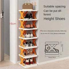 X-Shaped Detachable Folding Shoe Racks