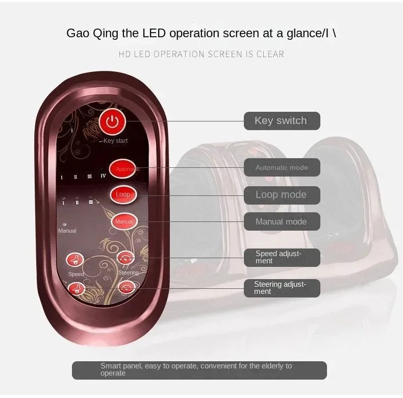 Fully Automatic Foot & Calf Kneading Massager, Leg Shaping Device, Ideal Wellness Gift