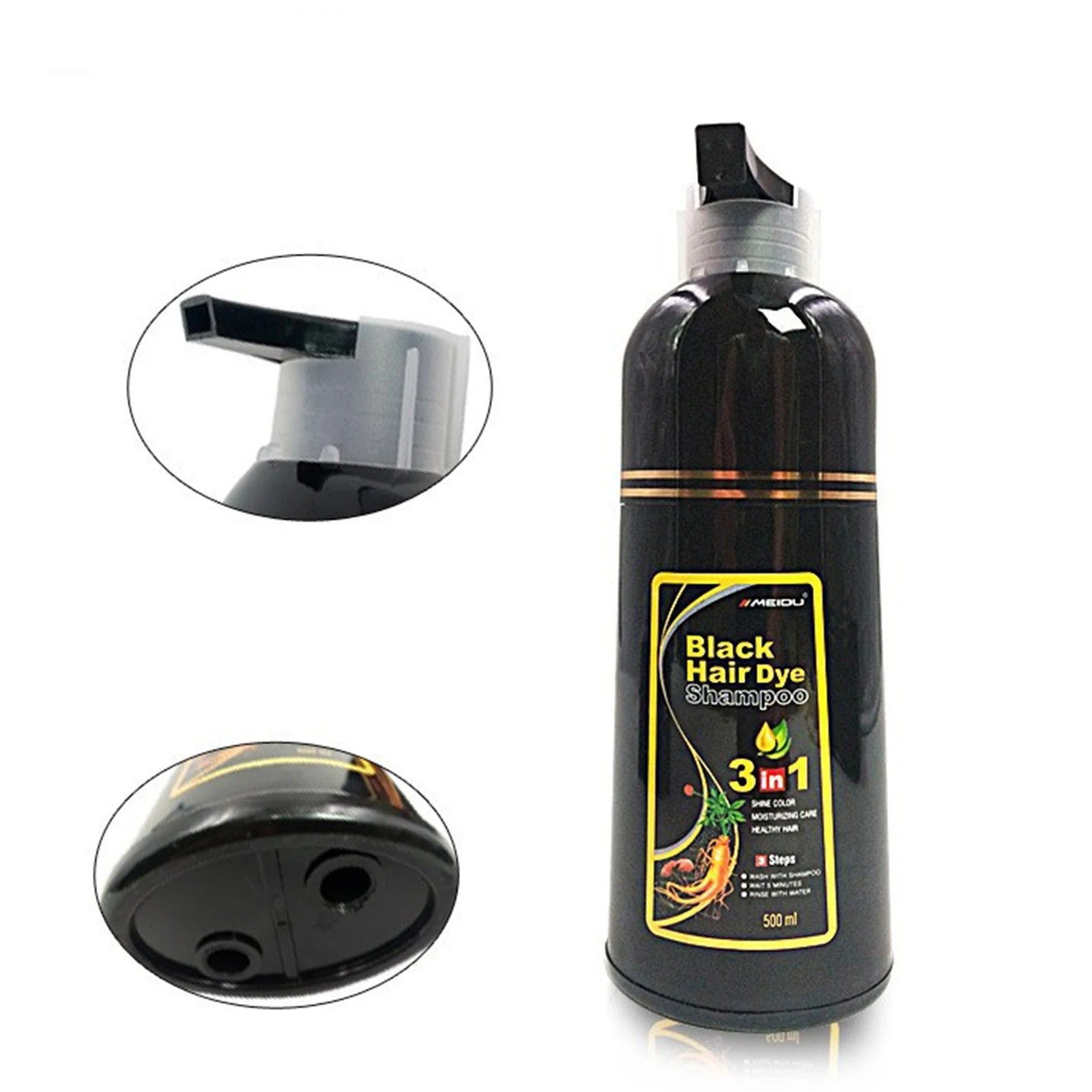 3 In 1 Hair Dye Shampoo For Men Women Hair Coloring Tools