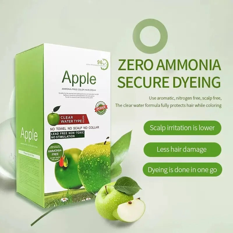 100% Black Hair Covering White Natural Apple Hair Color Cream