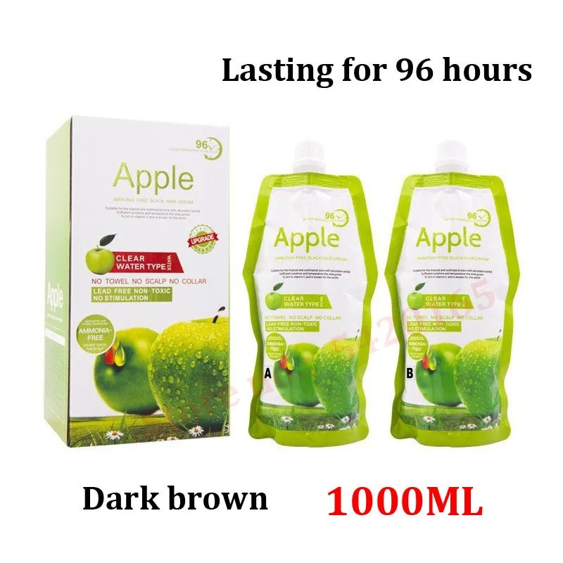 100% Black Hair Covering White Natural Apple Hair Color Cream