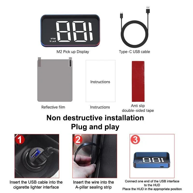 Car Speeds Head Up Display Device
